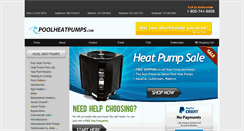 Desktop Screenshot of poolheatpumps.com